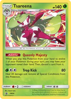 Tsareena SM26 - Sun & Moon Black Star Promo