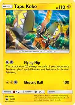 Tapu Koko SM31 - Sun & Moon Black Star Promo