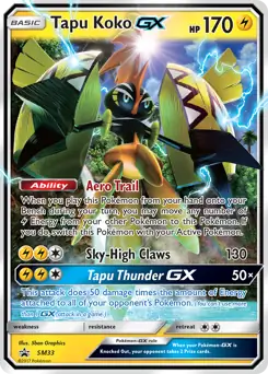 Tapu Koko GX SM33 - Sun & Moon Black Star Promo