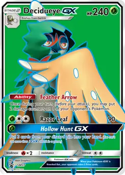 Decidueye GX SM37 - Sun & Moon Black Star Promo