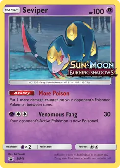 Seviper Prerelease SM46 - Sun & Moon Black Star Promo