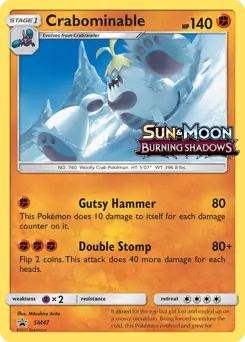 Crabominable Prerelease SM47 - Sun & Moon Black Star Promo