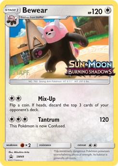 Bewear Prerelease Staff SM49 - Sun & Moon Black Star Promo
