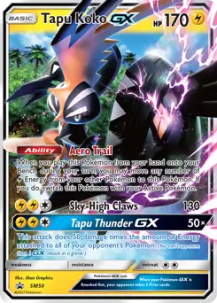 Tapu Koko GX SM50 - Sun & Moon Black Star Promo