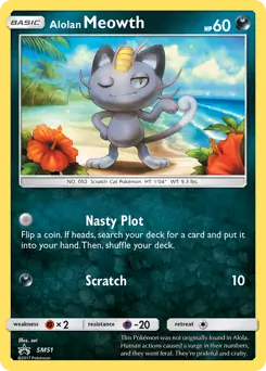 Alolan Meowth SM51 - Sun & Moon Black Star Promo