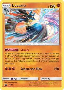 Lucario SM54 - Sun & Moon Black Star Promo