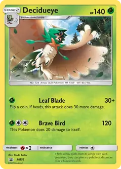 Decidueye SM55 - Sun & Moon Black Star Promo