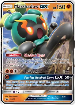 Marshadow GX SM59 - Sun & Moon Black Star Promo