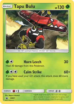 Tapu Bulu SM61 - Sun & Moon Black Star Promo
