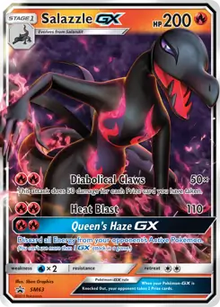 Salazzle GX SM63 - Sun & Moon Black Star Promo