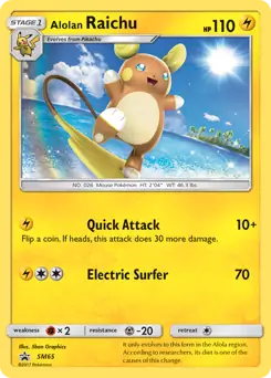 Alolan Raichu SM65 - Sun & Moon Black Star Promo