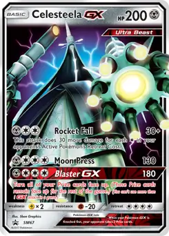 Celesteela GX SM67 - Sun & Moon Black Star Promo