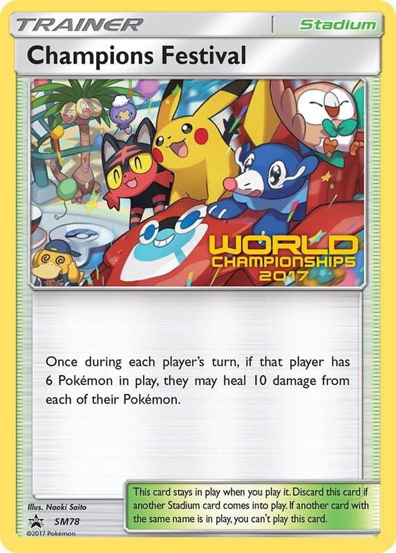 Champions Festival World Championships 2017 SM78 - Sun & Moon Black Star Promo