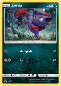 Zorua SM83 - Sun & Moon Black Star Promo