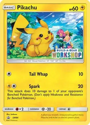 Pikachu Build-A-Bear SM86 - Miscellaneous Promos
