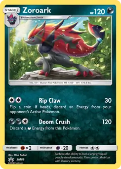 Zoroark SM89 - Sun & Moon Black Star Promo
