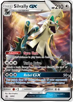 Silvally GX SM91 - Sun & Moon Black Star Promo