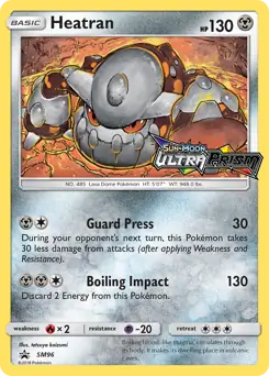 Heatran Prerelease SM96 - Sun & Moon Black Star Promo