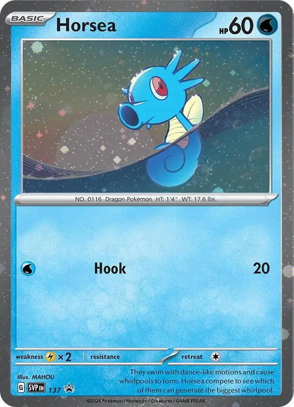 Horsea Cosmos Holo 137 - Scarlet & Violet Promos