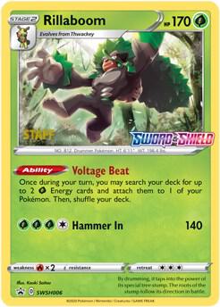 Rillaboom Prerelease Staff SWSH006 - Sword & Shield Promo