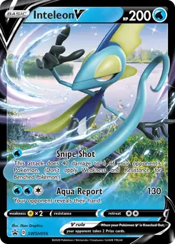 Inteleon V SWSH016 - Sword & Shield Promo