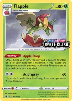 Flapple Prerelease SWSH022 - Sword & Shield Promo