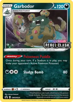 Garbodor Prerelease SWSH025 - Sword & Shield Promo