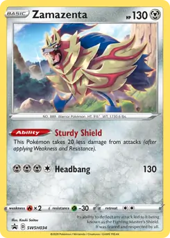 Zamazenta SWSH034 - Sword & Shield Promo