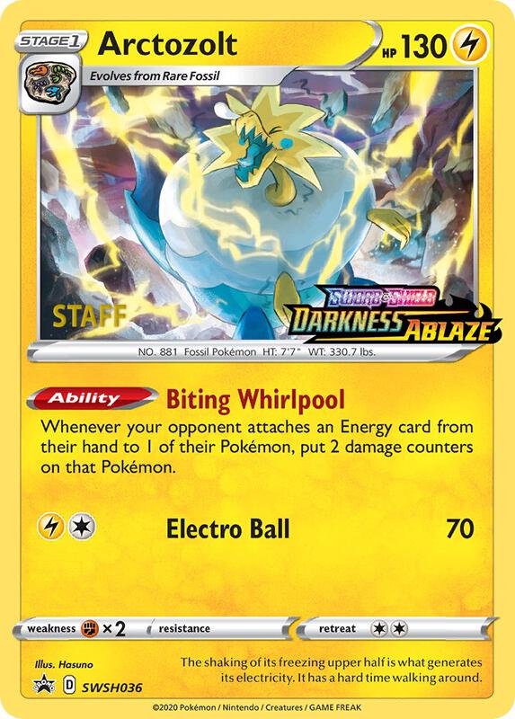 Arctozolt Prerelease Staff SWSH036 - Sword & Shield Promo