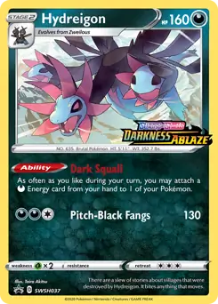 Hydreigon Prerelease SWSH037 - Sword & Shield Promo