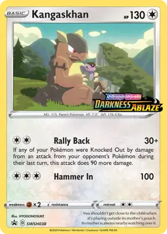 Kangaskhan Prerelease SWSH038 - Sword & Shield Promo