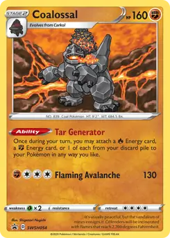 Coalossal SWSH054 - Sword & Shield Promo