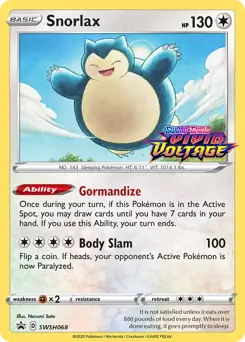 Snorlax Staff Prerelease SWSH068 - Sword & Shield Promo