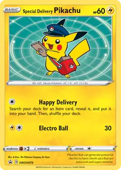 Special Delivery Pikachu SWSH074 - Sword & Shield Promo