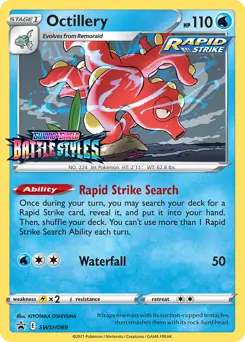 Octillery Prerelease SWSH089 - Sword & Shield Promo