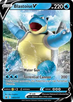 Blastoise V SWSH101 - Sword & Shield Promo