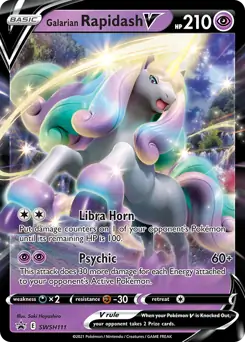 Galarian Rapidash V SWSH111 - Sword & Shield Promo