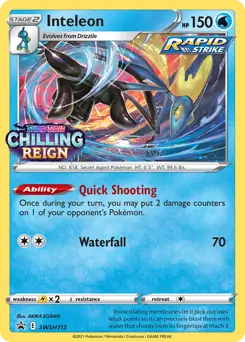 Inteleon Prerelease SWSH113 - Sword & Shield Promo