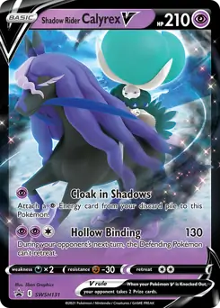 Shadow Rider Calyrex V SWSH131 - Sword & Shield Promo