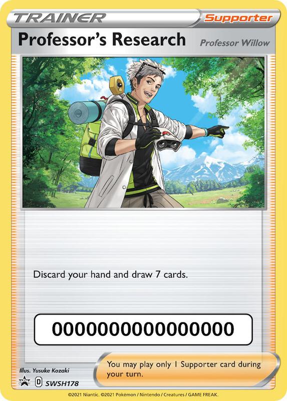 Professor's Research with Pokemon Go Code SWSH178 - Sword & Shield Promo