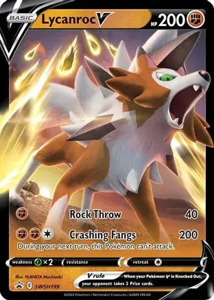 Lycanroc V SWSH199 - Sword & Shield Promo
