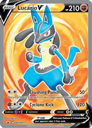 Lucario V SWSH213 - Sword & Shield Promo