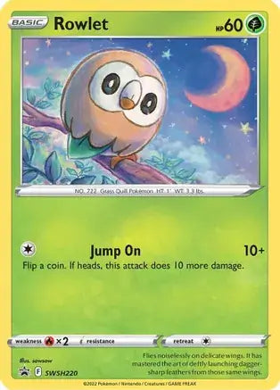Rowlet SWSH220 - Sword & Shield Promo