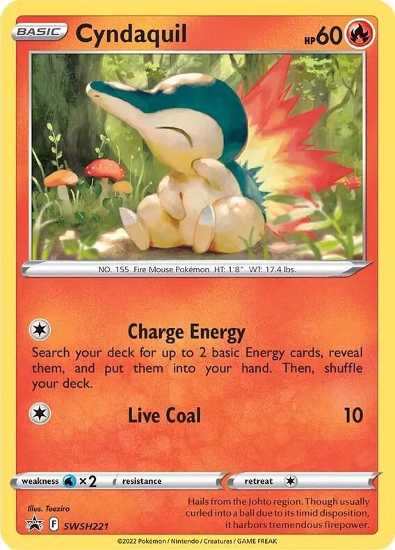 Cyndaquil Cosmos Holo SWSH221 - Sword & Shield Promo