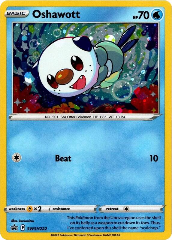 Oshawott Cosmo Holo SWSH222 - Sword & Shield Promo