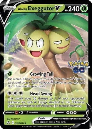 Alolan Exeggutor V SWSH225 - Sword & Shield Promo