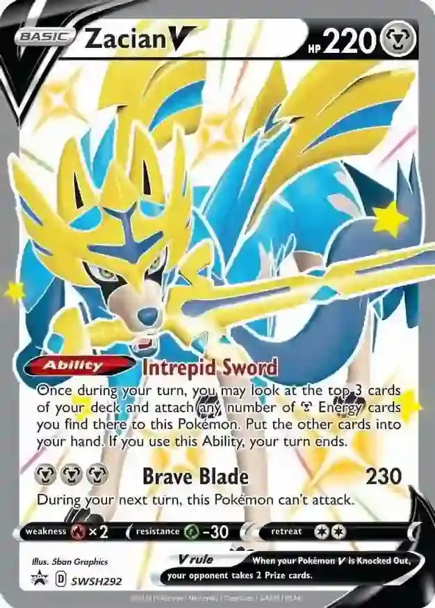 Zacian V SWSH292 - Sword & Shield Promo