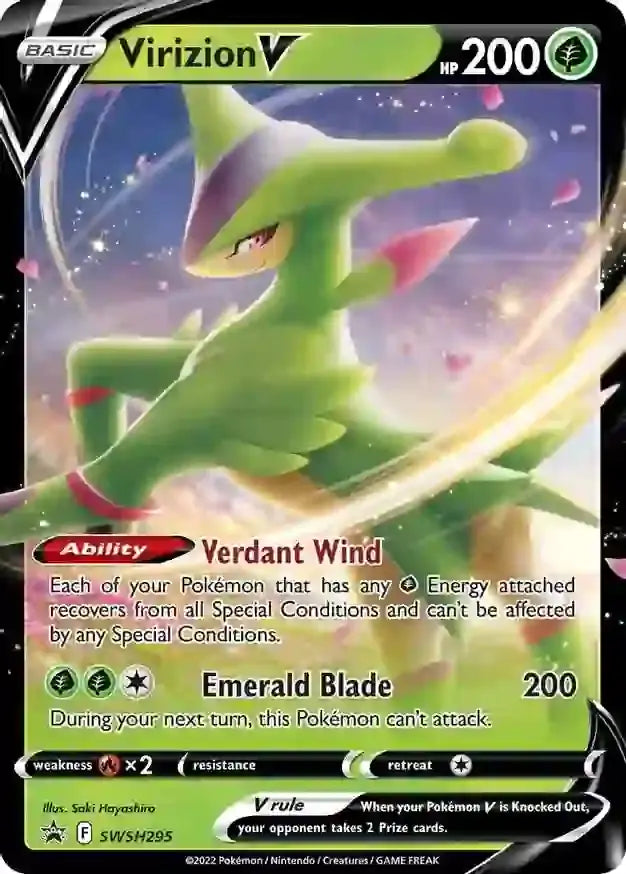 Virizion V SWSH295 - Sword & Shield Promo