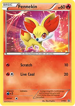 Fennekin XY02 - XY Black Star Promos