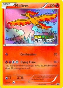 Moltres Prerelease Staff XY127 - XY Black Star Promos